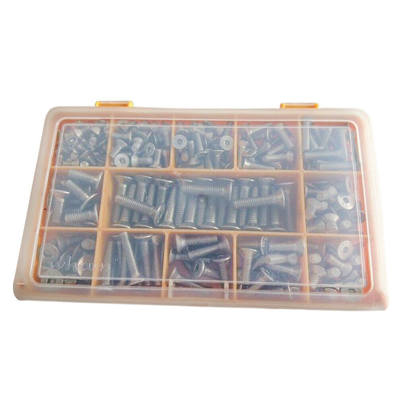 260 Pack of Stainless Steel Hex Socket ,Countersunk Screws Self Allen Bolts ,M4,