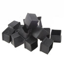 15Pcs Black Rubber 30mmx30mm Square Chair Foot Cover Chair Leg Caps R9K9