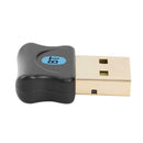 USB Bluetooth Dongle Adapter Bluetooth Audio Receiver for Win 8 10 (Black)