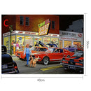 5D DIY Full Drill Diamond Painting Parking Lot Cross Stitch Embroidery (2)