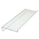 2x Transparent Anti-Slip Acrylic Computer Keyboard Stand Tray for Desk