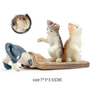 5Pcs Simulated Animal Play Figures Cats for Micor Landscpae Accessories Kits