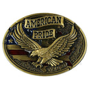 American Pride Eagle Belt Buckle, Western Cowboy Belt Buckle for Men Women