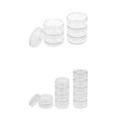 15Pc Stackable Beads Storage Box Pill Makeup  Organizer Case W/ Screw Lids