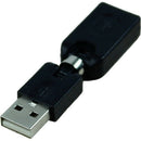 Black USB 2.0 Male To USB Female 360 Degree Rotation Angle Extension Adapte