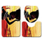 3Pcs/Set Print Non Slip Toilet Bathroom Pad Character Landscape Absorbent P R9N5