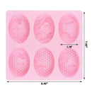 6 Cavity Honey Bee Silicone Soap Mold Candle Mold Craft Mould DIY Handmade Q0I4