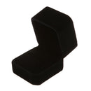 Large Velvet Ring Display Box Case Tray Jewelry Gift Box -- Black G7Z4