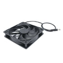 Household 20W 12V Solar Panel Exhaust Fan Cooling Ventilator Black Easy to carry