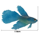 Artificial Silicone Glowing Effect Fish Betta Aquarium Fish Tank Home Decor Blue