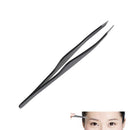 Eyelash Tweezers Steel Slant Eyebrow Tweezer Plucking Grafting False Eyelas 3C