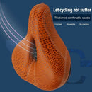 Seat Cushion Mountain Bike Shock Absorption Bicycle Saddle Leopard Print Soft