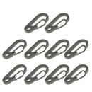 10Pcs Mini Alloy Key Buckle Snap Spring Clip Hook Carabiner Keychain Keyring for