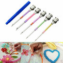 7Pcs DIY Embroidery Pen Knitting Sewing Crafts Tools Threader Punch Needles T2Q4