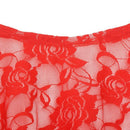 Sexy Belly Dance Dancing Lace Blouse Choli Top Bra Dancewear Costumes-Red