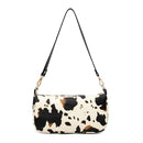 Women Handbag Cow Milk PU Leather Lady Underarm Shoulder Tote Bag (Beige)