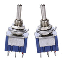 AC 125V 6A 6 Pin Spdt On/Off/On 3-Way Mini Toggle Switch For Electric Guita Y3D7