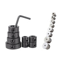 8Pcs Woodworking Spacing Ring+Hex Wrench+8x Hollow Dowel Centre Points Pin