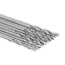 10Pcs HSS White Steel Twist Drill Bit Set 1-1.5mm For Electric Grinding Drilling