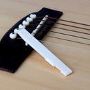 Ivory Buffalo Bone Bridge Saddle And Slotted Nut For 6 String Acoustic Guitar