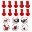20X Red Electrical Cable Connectors Fast Quick Splice Lock Wire Terminals Crimp