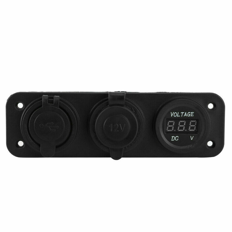 12V Car Lighter Socket Splitter Dual USB Charger Power Adapter Outlet