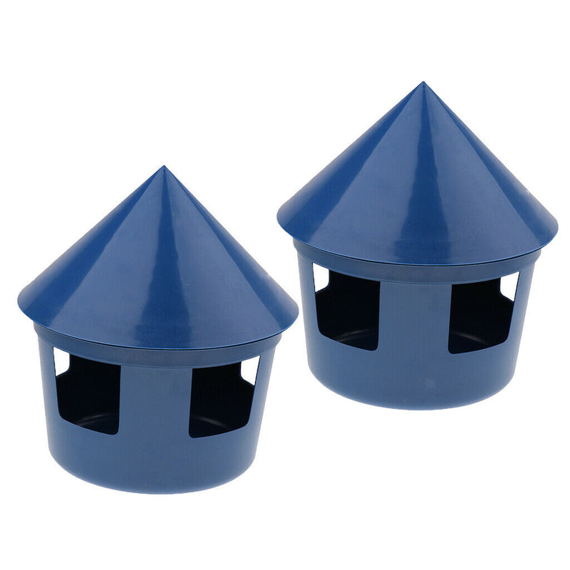 2 Pcs Plastic Hanging Bowl Feeding Bowl Bird Dog Food Water Cage Container