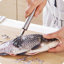 1X(Stainless Steel Fish Scaler Cleaning Fish Skin Fish Scraper Remover Clea