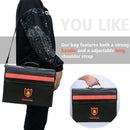 Fireproof Document Bag Non-Itchy Fiberglass Cloth Waterproof Holder With Sh