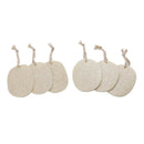 1X(20Pcs/Package Natural Loofah Sponge Bath Shower Body Exfoliator Pads Wit