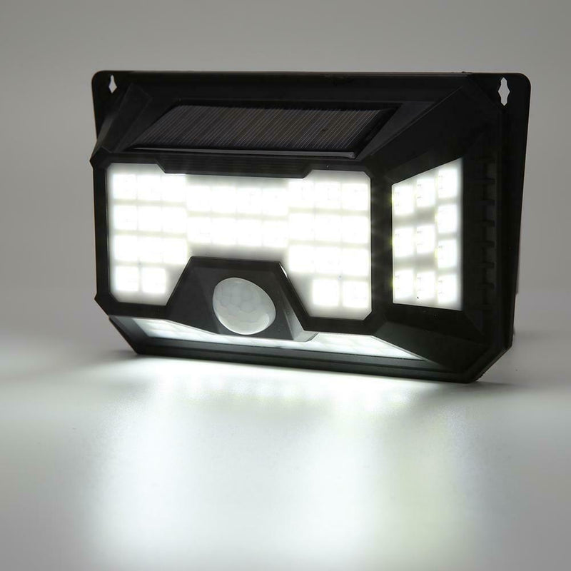 66LED Solar Motion Sensor Wall Light 3 Modes Waterproof Yard Security Lamp UK