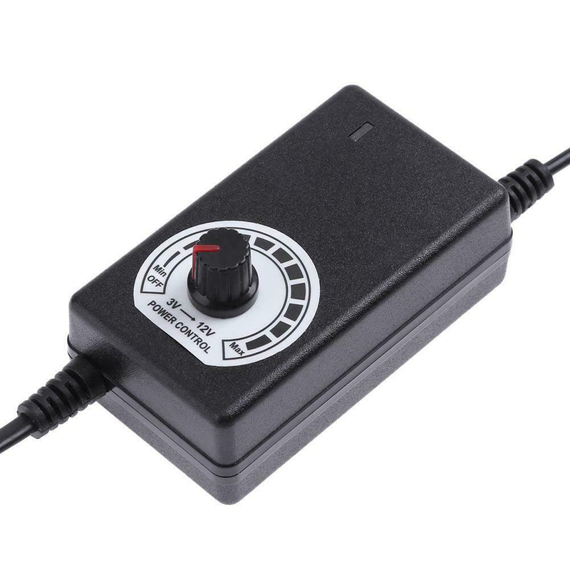 AC to DC Adapter 3-12V 2A Adjustable Power Supply Motor Speed Controller US