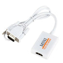 VGA Male To HDM Output 1080P HD+Audio TV AV HDTV Video Cable Converter Adap