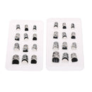 24Pcs Acrylic false french nail full finger nails art cover manicure diamond LJ