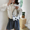 Fashion Cow Dots Shoulder Bag Women Leather Chain Hobos Totes Handbag (L)