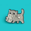 Lovely Cat Badge Cartoon Animal Lapel Enamel Brooch Jackets Jewelry Gift