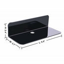Floating Wall Shelf Adhesive with Cable Clip for Wireless Speaker Video Cams