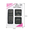 55pcs Stainless Steel Sewing Needles Sewing Pins Set Home DIY Craft Tools