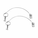 2x Stainless Steel Boat Bimini Top Quick Release Pin with Lanyard OSY