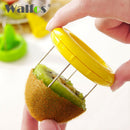 2 in 1 Multifunctional Creative Mini Fruit Kiwi Cutter Peeler Kitchen Gadge Y1U9
