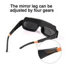 2x Pro Automatic Dimming Welder Glasses Goggles PC Glasses Adjustable Frame