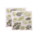 2X Various Leaves TPR Stamp Rubber Seal Transparent Clear Scrapbook Album DIY