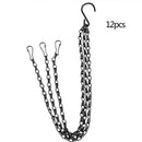 12x Hanging Flower Plant Iron Chain Basket Planter Holder Home Garden Balc LND