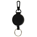 Resilience Steel Wire Elastic Keychain Recoil Retractable Key Ring (Round) A