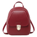 Fashion Backpack Multi-Function Small Backpack Women Pu Leather Shoulder Ha