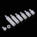 150pcs White Nylon M2 M2.5 M3 M4 M5 Hex Screw Bolt Nut Standoff Spacer Kits ZGK