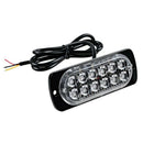 Car Flashing Emergency Light 4X12 LED Grill Strobe Flash Warning Lamp Amber W4V1