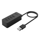Orico W5P-U2 Abs 4 Ports Usb 2.0 Micro-Usb And Type-A Input Desktop Hub Otg