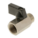 Female x Male-3/8 NPT Full Port Brass Ball Valve Shut Off Switch Sand Blast