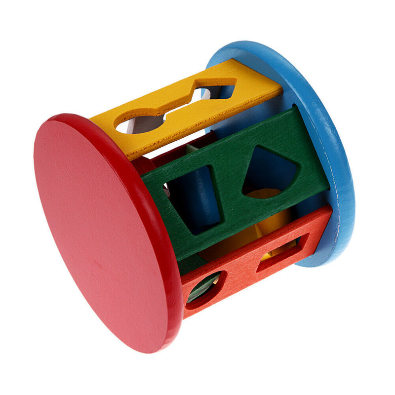 KID's Wooden Toys Children's Educational Toys Colorful Wooden Box Shape